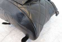 Load image into Gallery viewer, CHANEL Matelasse Chain back pack Lambskin Black/Gold hadware Back pack 700080040
