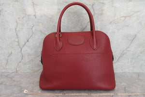 HERMES／エルメス ボリード31 トリヨンクレマンス ルージュアッシュ □Q刻印 ショルダーバッグ 700070086
