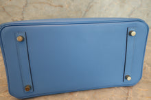 Load image into Gallery viewer, HERMES BIRKIN 30 Epsom leather Blue paradise □N Engraving Hand bag 700100087
