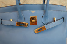 Load image into Gallery viewer, HERMES BIRKIN 30 Epsom leather Blue paradise □N Engraving Hand bag 700100087
