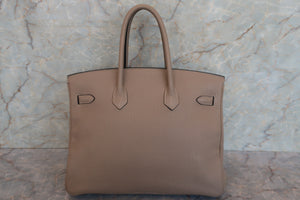 HERMES／エルメス バーキン35 トゴ トゥルティエールグレー □P刻印 ハンドバッグ 700070289