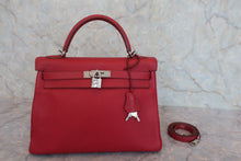 画像をギャラリービューアに読み込む, HERMES／エルメス ケリー32 トリヨンクレマンス ルージュガランス □N刻印 ショルダーバッグ 800030151
