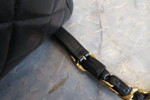 Load image into Gallery viewer, CHANEL Matelasse Chain back pack Lambskin Black/Gold hadware Back pack 700080040
