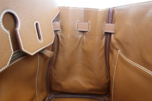 HERMES／エルメス バーキン35 クシュベル ゴールド 〇Z刻印 ハンドバッグ 700060088