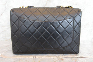 CHANEL/シャネル 中マトラッセシングルフラップチェーンショルダーバッグ ラムスキン ブラック/ゴールド金具 ショルダーバッグ 700030077