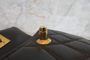 CHANEL/シャネル マトラッセチェーンリュック ラムスキン ブラック/ゴールド金具 リュック 700080040