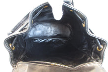Load image into Gallery viewer, CHANEL Matelasse Chain back pack Lambskin Black/Gold hadware Back pack 700080040
