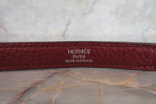 画像をギャラリービューアに読み込む, HERMES／エルメス ボリード31 トリヨンクレマンス ルージュアッシュ □Q刻印 ショルダーバッグ 700070086

