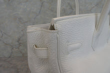 Load image into Gallery viewer, HERMES BIRKIN 35 Clemence leather White □I Engraving Hand bag 600120012
