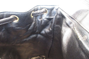 CHANEL/シャネル マトラッセチェーンリュック ラムスキン ブラック/ゴールド金具 リュック 700080040