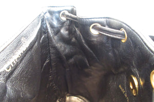 CHANEL/シャネル マトラッセチェーンリュック ラムスキン ブラック/ゴールド金具 リュック 700080040