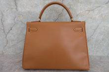 Load image into Gallery viewer, HERMES KELLY 32 Box carf leather Natural 〇Y Engraving Shoulder bag 700070129
