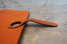 Load image into Gallery viewer, HERMES  Dogon GM Togo leather Orange □H Engraving Wallet 700090224
