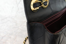 将图片加载到图库查看器，CHANEL/香奈儿 中号CF 单盖包 链条包 羊皮 Black/Gold hadware(黑色/金色金属) 肩背包 700030077
