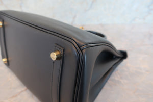 HERMES／エルメス バーキン25 ヴォースイフト ブラック C刻印 ハンドバッグ 700070282