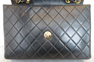 CHANEL/シャネル 中マトラッセシングルフラップチェーンショルダーバッグ ラムスキン ブラック/ゴールド金具 ショルダーバッグ 700030077
