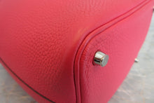 将图片加载到图库查看器，HERMES PICOTIN LOCK PM Clemence leather Rose extreme D刻印 Hand bag 700010163
