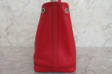 Load image into Gallery viewer, HERMES GARDEN PARTY TPM Epsom leather Rouge casaque A Engraving Tote bag 600120018
