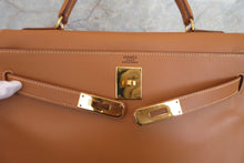 Load image into Gallery viewer, HERMES KELLY 32 Box carf leather Natural 〇Y Engraving Shoulder bag 700070129
