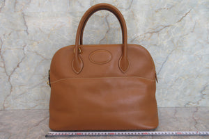 HERMES／エルメス ボリード35 クシュベル ゴールド 〇W刻印 ショルダーバッグ 700020226