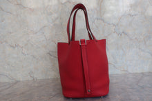 画像をギャラリービューアに読み込む, HERMES／エルメス ピコタンロックＭＭ トリヨンクレマンス ルージュカザック X刻印 ハンドバッグ 800010218
