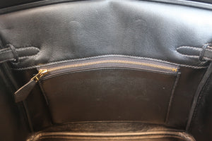 HERMES／エルメス バーキン25 ヴォースイフト ブラック C刻印 ハンドバッグ 700070282