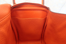 Load image into Gallery viewer, HERMES LINDY 30 Clemence leather Orange poppy □R Engraving Shoulder bag 700120229
