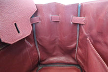将图片加载到图库查看器，HERMES HAUT A COURROIRE 36 Fjord leather Rouge H □L刻印 Hand bag 600010076
