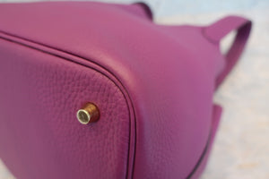 HERMES／エルメス ピコタンロックＭＭ トリヨンクレマンス アネモネ Z刻印 ハンドバッグ 700090006