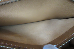 HERMES KELLY 32 Box carf leather Natural 〇Y Engraving Shoulder bag 700070129