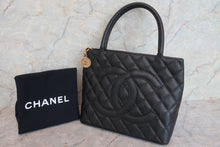 將圖片載入圖庫檢視器 CHANEL/シャネル 復刻トート キャビアスキン ブラック/ゴールド金具 トートバッグ 600090072
