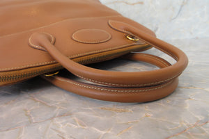HERMES／エルメス ボリード35 クシュベル ゴールド 〇W刻印 ショルダーバッグ 700020226