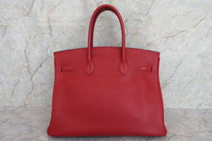HERMES／エルメス バーキン35 トゴ ルージュガランス □I刻印 ハンドバッグ 700070122