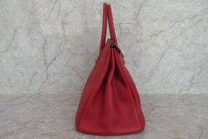 HERMES／エルメス バーキン35 トゴ ルージュガランス □I刻印 ハンドバッグ 700070122