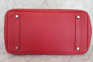 HERMES／エルメス バーキン35 トゴ ルージュガランス □I刻印 ハンドバッグ 700070122