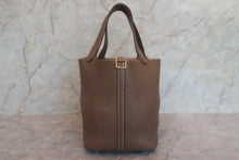 將圖片載入圖庫檢視器 HERMES／エルメス ピコタンロックＭＭ トリヨンクレマンス エトゥープ C刻印 ハンドバッグ 700120227
