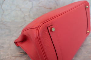 HERMES／エルメス バーキン35 トリヨンクレマンス ブーゲンビリア □Ｎ刻印 ハンドバッグ 700080007