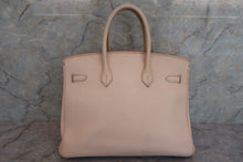 将图片加载到图库查看器，HERMES BIRKIN 35 Clemence leather Beige □E刻印 Hand bag 600080035
