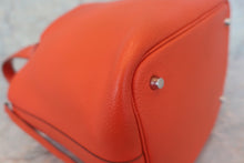 将图片加载到图库查看器，HERMES PICOTIN LOCK MM Clemence leather Orange □M刻印 Hand bag 600040058
