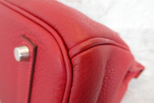 將圖片載入圖庫檢視器 HERMES／エルメス バーキン35 トゴ ルージュガランス □I刻印 ハンドバッグ 700070122
