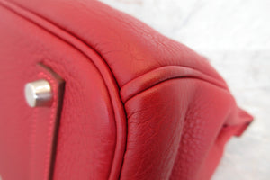 HERMES／エルメス バーキン35 トゴ ルージュガランス □I刻印 ハンドバッグ 700070122