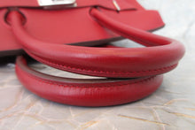 將圖片載入圖庫檢視器 HERMES／エルメス バーキン35 トゴ ルージュガランス □I刻印 ハンドバッグ 700070122
