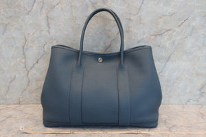 HERMES／エルメス ガーデンパーティPM ネゴンダ ブルートンペット T刻印 トートバッグ 700040016