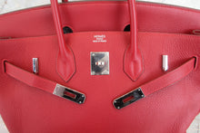將圖片載入圖庫檢視器 HERMES／エルメス バーキン35 トゴ ルージュガランス □I刻印 ハンドバッグ 700070122
