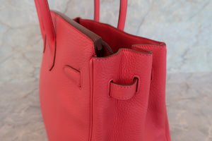 HERMES／エルメス バーキン35 トリヨンクレマンス ブーゲンビリア □Ｎ刻印 ハンドバッグ 700080007