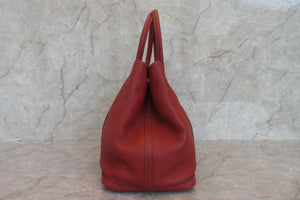 HERMES／エルメス ガーデンパーティPM ネゴンダ ルージュガランス □M刻印 トートバッグ 700080049