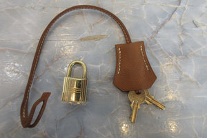 HERMES／エルメス ボリード35 クシュベル ゴールド 〇W刻印 ショルダーバッグ 700020226