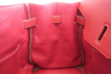 將圖片載入圖庫檢視器 HERMES／エルメス バーキン35 トゴ ルージュガランス □I刻印 ハンドバッグ 700070122

