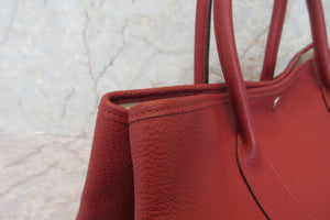 HERMES／エルメス ガーデンパーティPM ネゴンダ ルージュガランス □M刻印 トートバッグ 700080049