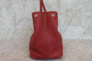 HERMES／エルメス ガーデンパーティPM ネゴンダ ルージュガランス □M刻印 トートバッグ 700080049